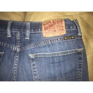 Lucky Brand blue denim jeans label=32 reg inseam(32x32)^vintage straight